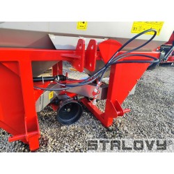 Rozsiewacz dwutarczowy, pojemność do zwiększenia, hydrauliczne sterowanie